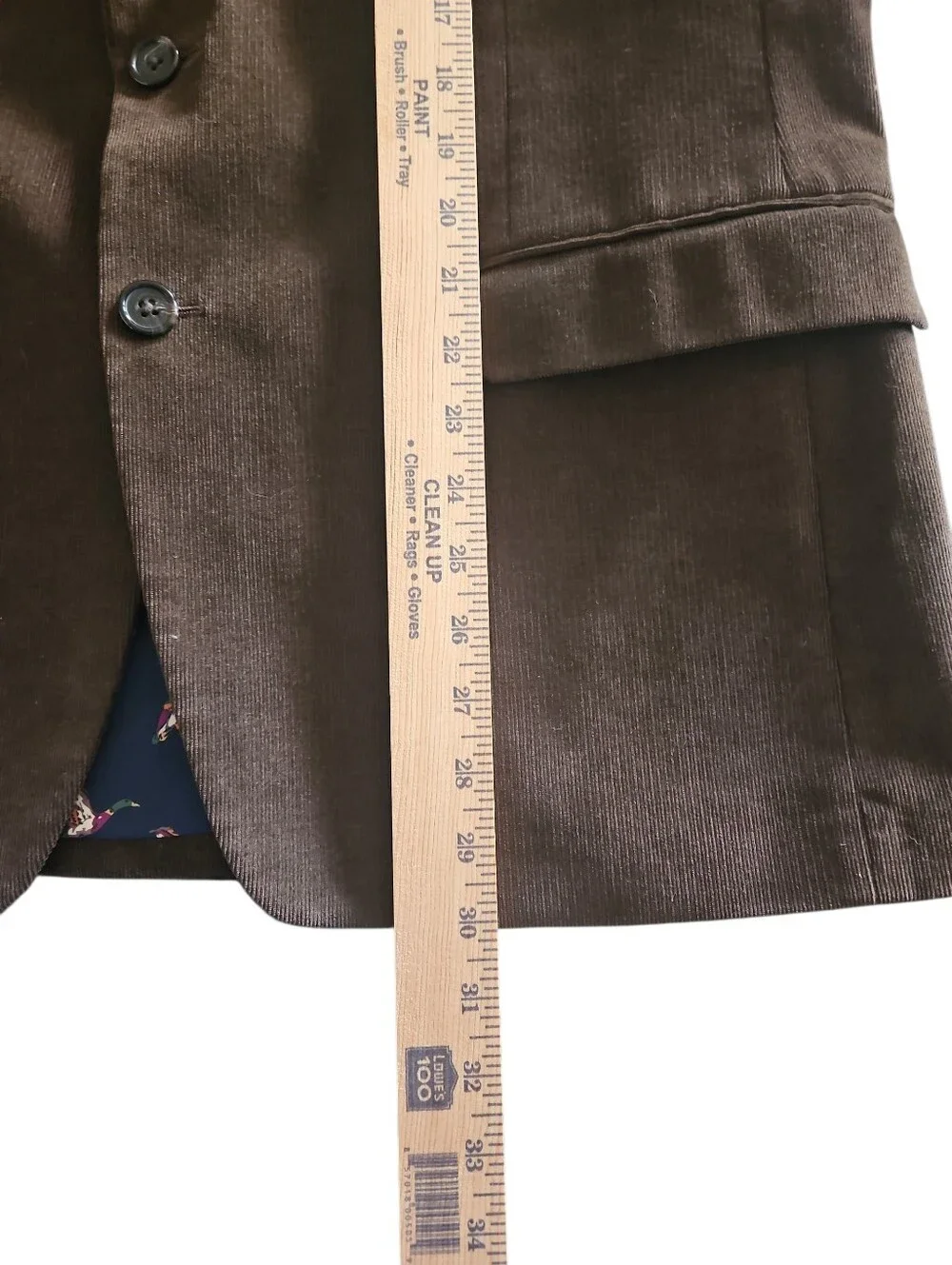 Ralph Lauren Brown Corduroy Sport Coat Men's 42S